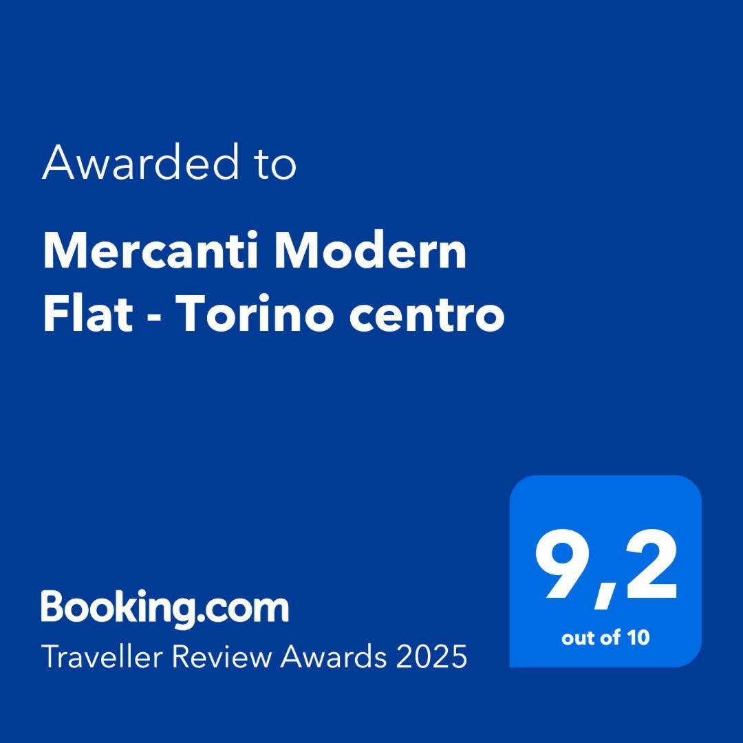 Mercanti Modern Flat - Balcony - Torino Centro ภายนอก รูปภาพ